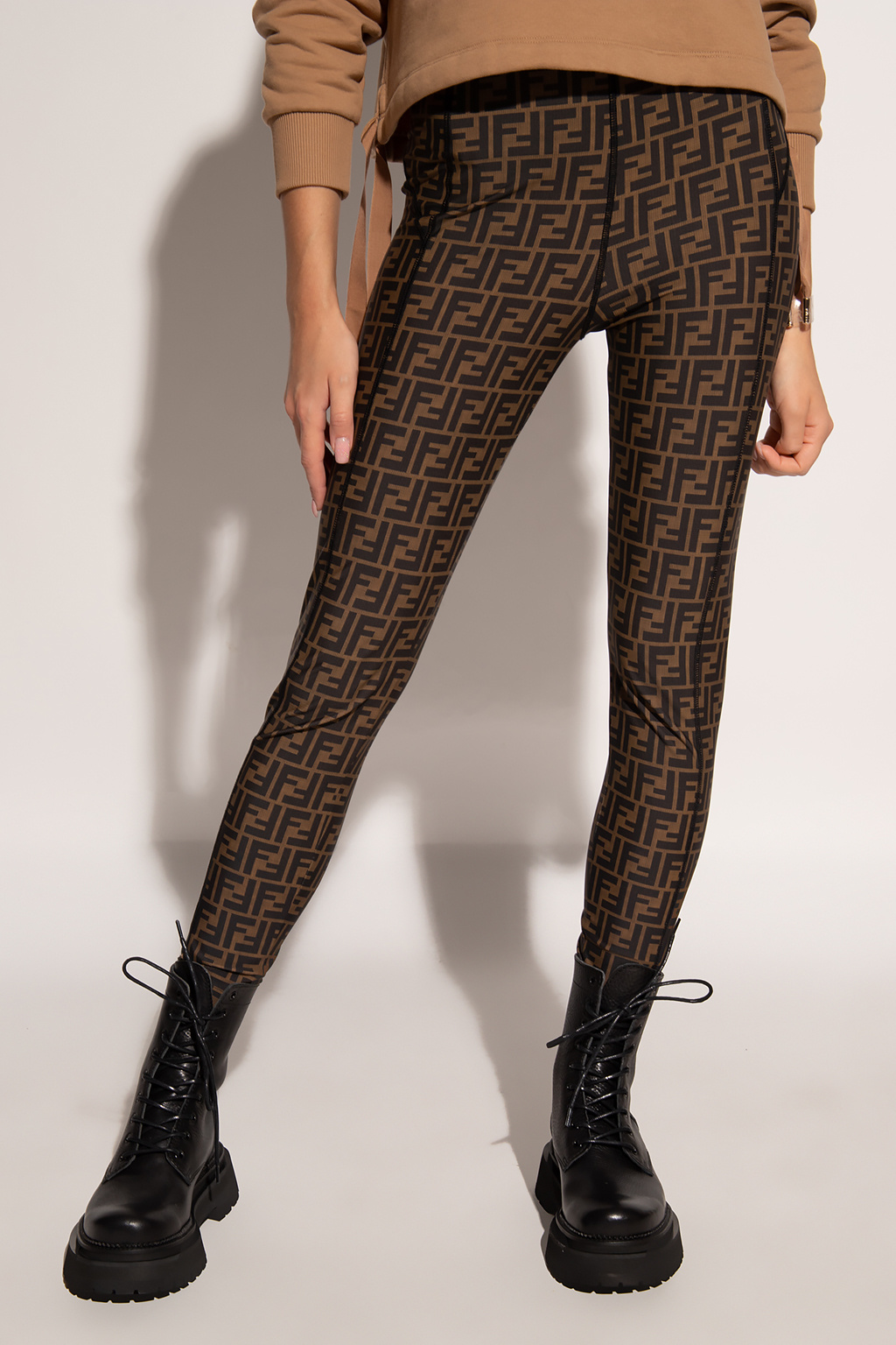 Fendi logo cheap leggings